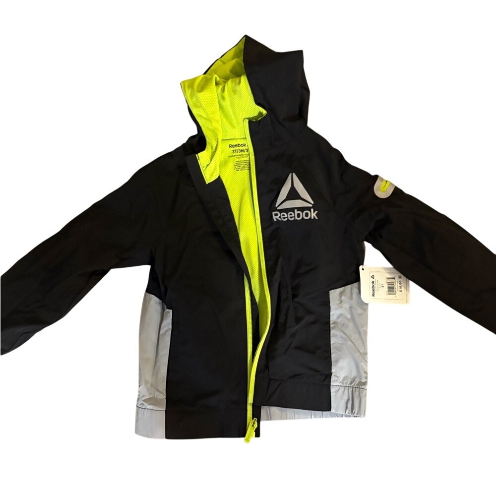 Reebok Kids Black and Gray Jacket